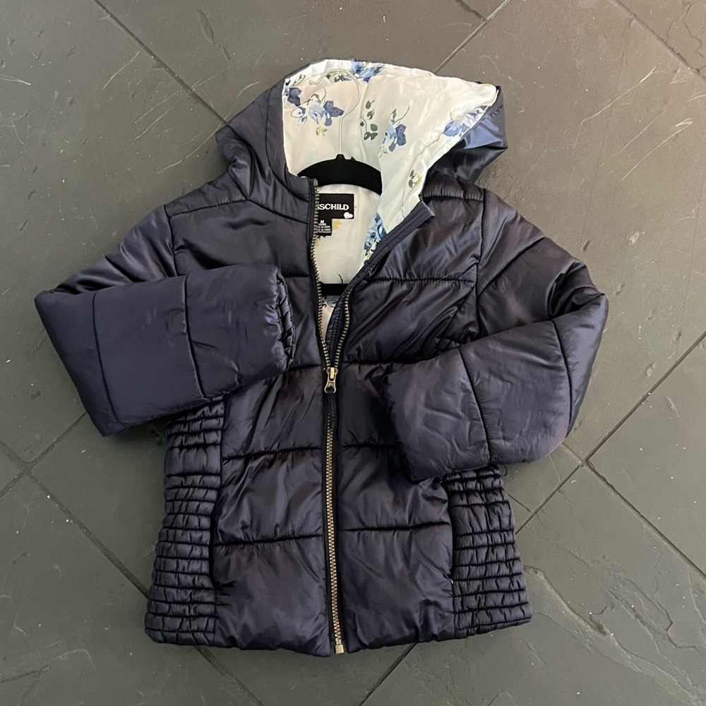 Rothschild navy puffer coat